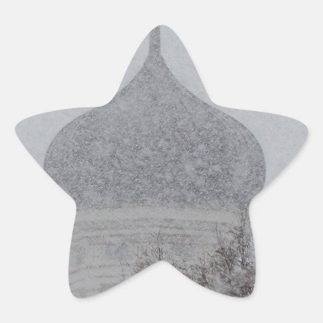 Russian Blizzard Stern-Aufkleber (Vorderseite)