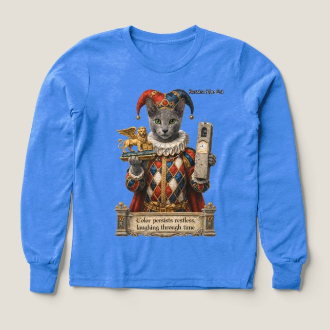 Russian Blue Arlequin Cat (Design Vorderseite)