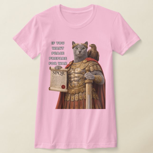 Russian Blue Caesar Cat T-Shirt (Ablage )