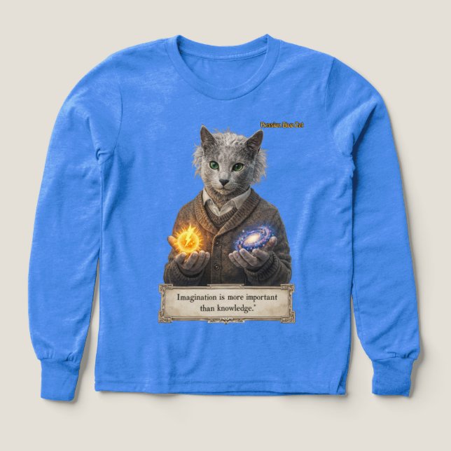Russian Blue Einstein Cat - Imagination (Design Vorderseite)