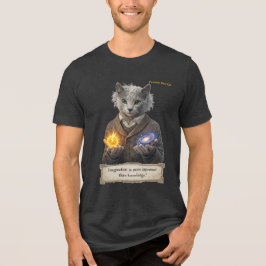 Russian Blue Einstein Cat - Imagination Tri-Blend Shirt