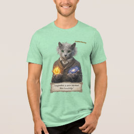 Russian Blue Einstein Cat - Imagination Tri-Blend Shirt