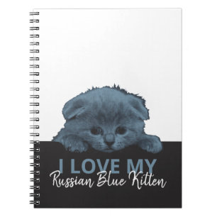 Russian Blue Kitten Notizblock