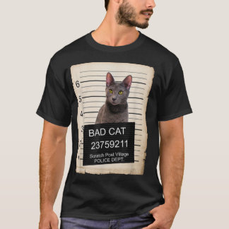 Russian Blue Kitten Tasse schoss bad Cat T-Shirt