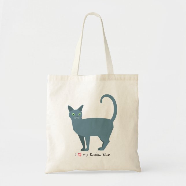 Russian Blue Shopping Tasche (Vorne)