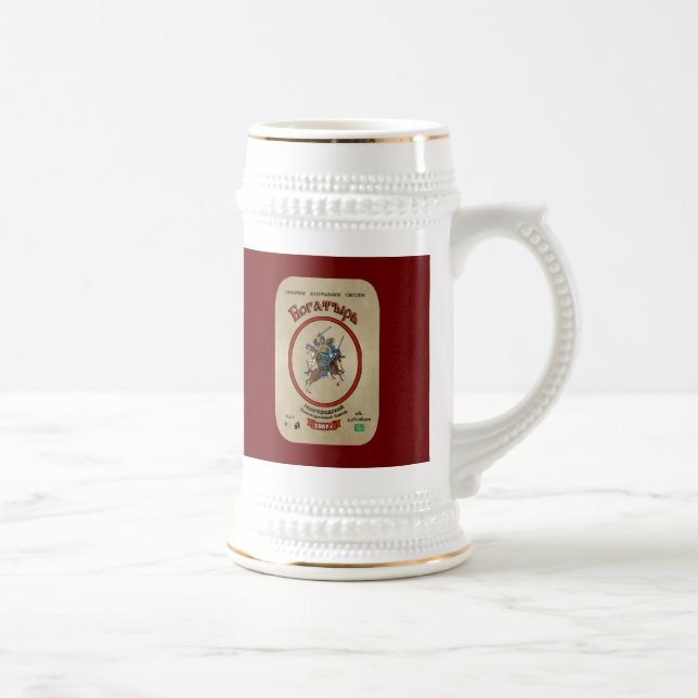 Russian Bogatyr Beer Bierglas (Rechts)