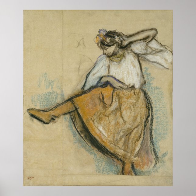 Russian Dancer von Edgar Degas Poster (Vorne)