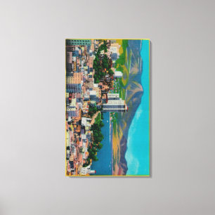 Russian Hill Skyline mit Leinwanddruck