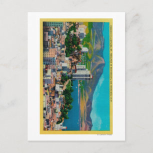 Russian Hill Skyline mit Postkarte