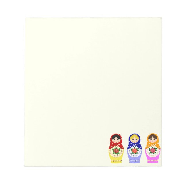 Russian matryoshka dolls notizblock (Vorderseite)