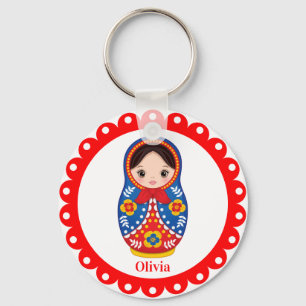 Russian Matryoshka, Nesting Babushka Doll Schlüsse Schlüsselanhänger