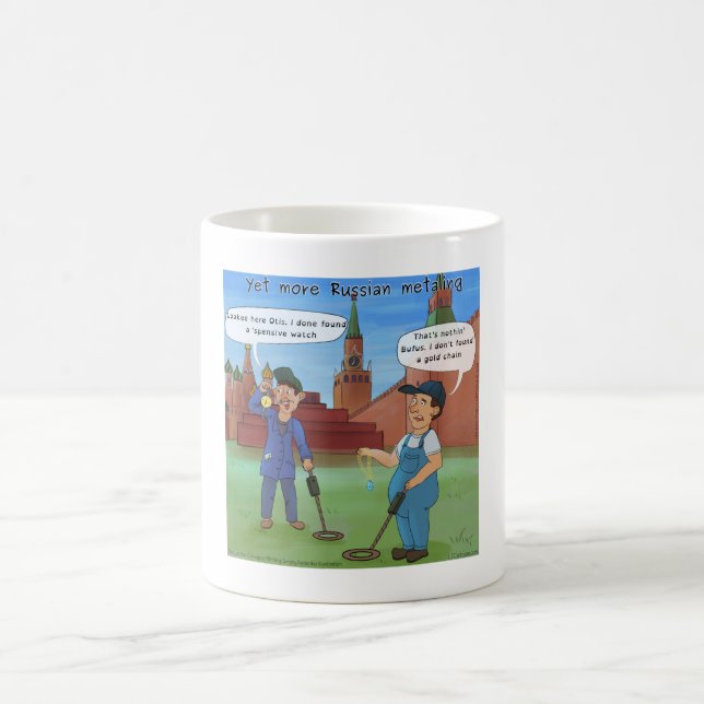 Russian Metal-Ing Funny Mugs von Rick London Kaffeetasse (Mittel)
