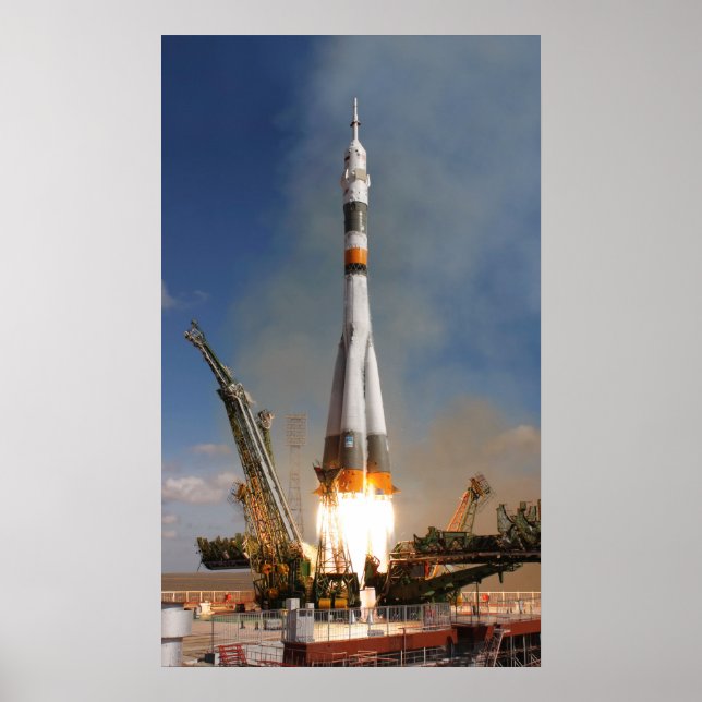 Russian Soyuz Liftoff - 12. Oktober 2008 Poster (Vorne)