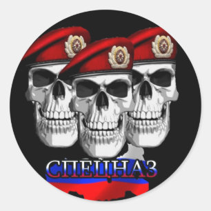 Russian Spestnaz "Special Forces" Runder Aufkleber