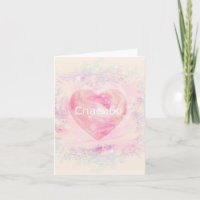 Russian Thank You, Soft Peach Roses Heart