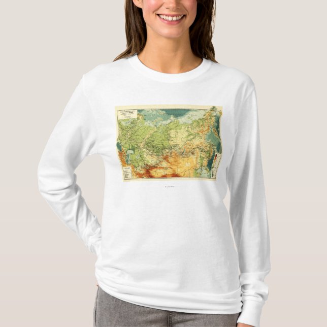 RussiaPanoramic MapRussia T-Shirt (Vorderseite)
