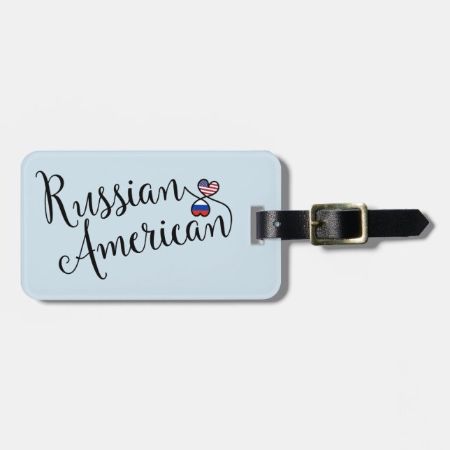 Russisch-amerikanischer Gepäckträger Gepäckanhänger (Vorderseite horizontal)
