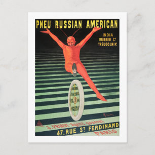 Russisch-amerikanischer Reifen (1906) Druck von Le Postkarte