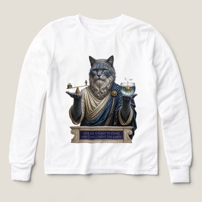 Russisch Blau Archimedes Katze (Design Vorderseite)