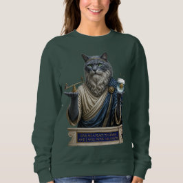 Russisch Blau Archimedes Katze Sweatshirt