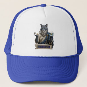 Russisch Blau Archimedes Katze Truckerkappe