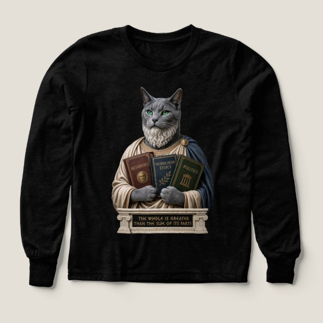 Russisch Blau Aristoteles Katze (Design Vorderseite)