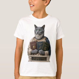 Russisch Blau Aristoteles Katze T-Shirt
