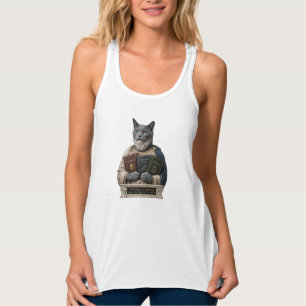 Russisch Blau Aristoteles Katze Tank Top