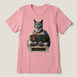 Russisch Blau Aristoteles Katze Tri-Blend Shirt