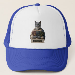 Russisch Blau Aristoteles Katze Truckerkappe