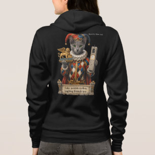 Russisch Blau Arlequin Katze Hoodie