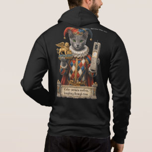 Russisch Blau Arlequin Katze Hoodie