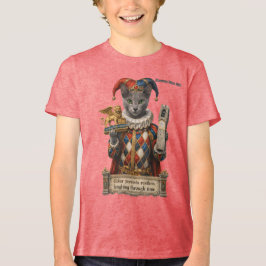 Russisch Blau Arlequin Katze Tri-Blend Shirt