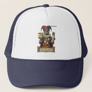 Russisch Blau Arlequin Katze Truckerkappe