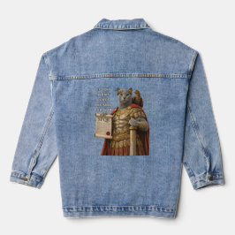 Russisch Blau Cäsar Katze Jeansjacke
