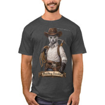 Russisch Blau Cowboy Katze – Freiheit aufbauen