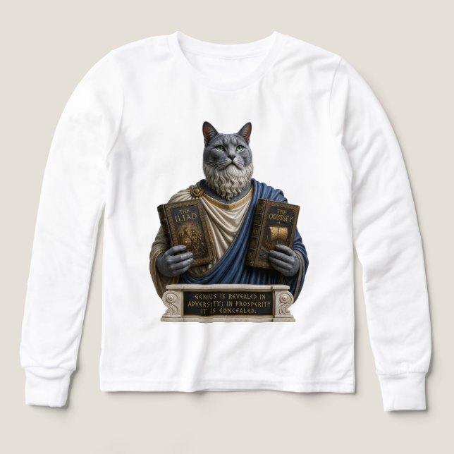 Russisch Blau Homer Katze (Design Vorderseite)