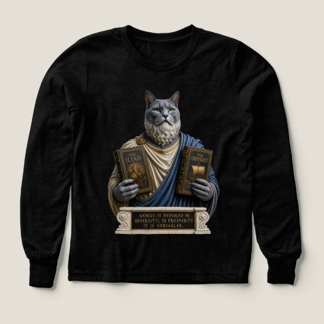 Russisch Blau Homer Katze (Design Vorderseite)