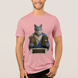 Russisch Blau Homer Katze Tri-Blend Shirt