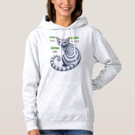 Russisch Blau Hypno-Katze Hoodie