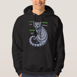 Russisch Blau Hypno-Katze Hoodie