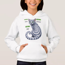 Russisch Blau Hypno-Katze Hoodie