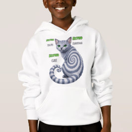 Russisch Blau Hypno-Katze Hoodie