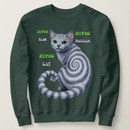 Russisch Blau Hypno-Katze Sweatshirt