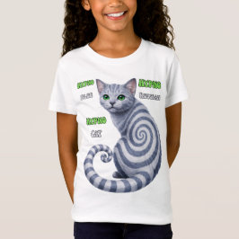Russisch Blau Hypno-Katze T-Shirt