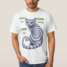 Russisch Blau Hypno-Katze T-Shirt