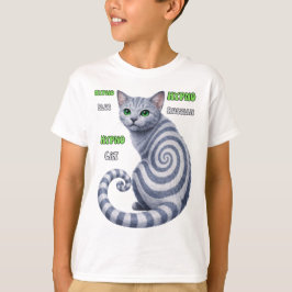 Russisch Blau Hypno-Katze T-Shirt