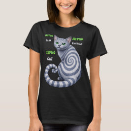 Russisch Blau Hypno-Katze T-Shirt