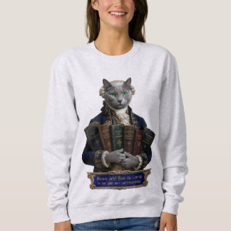 Russisch Blau Immanuel Kant Katze Sweatshirt