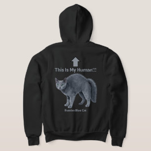 Russisch Blau Katze – Das ist mein Mensch Hoodie
